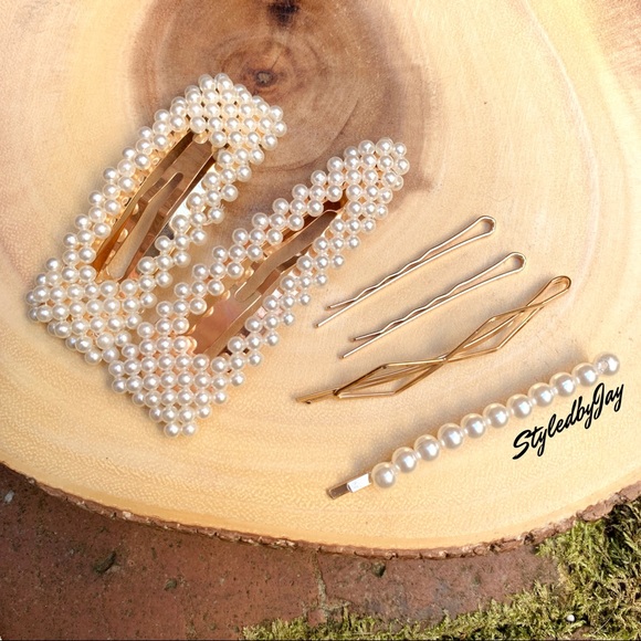 Accessories - Pearl hair clip trendy barrette